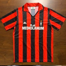 Kappa AC Milan 1988/89 Home Shirt No.10 Football Jersey Made in Italy US XL F/S picture