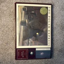 Polar Express Gift Set Book Cassette and Bell Narrated by William Hurt 1989 VTG picture