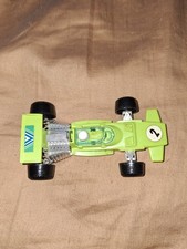 Vintage Funmate Plastic Indy Formula 1 Race Car Green #2 Made In Japan 4