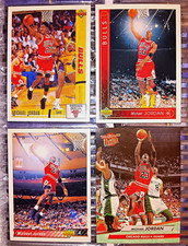 Michael Jordan 4 Card Lots 1992-93 Upper Deck & Fleer Ultra Chicago Bulls NBA picture