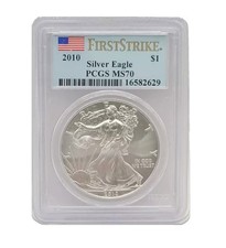 2010 $1 American Silver Eagle MS70 PCGS - First Strike picture