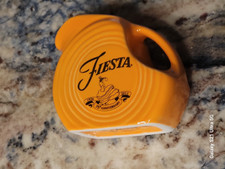Fiesta Tangerine 75th Anniversary Orange Mini Disk Pitcher Creamer First Quality picture
