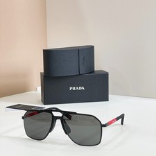 Prada SPS B51S 56□17-145 – Unisex / Black Frame / Gray Lenses picture