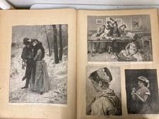Antique German Art Prints Album Book Monochrome 1890s picture