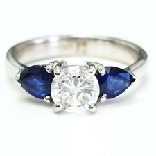 1.5CT Diamond Ring 18K White Gold GIA Certified Natural Round Cut Brilliant  picture