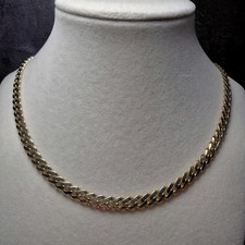 10K Solid Yellow Gold 6.1mm Monaco Cuban Chain (22