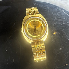 Vintage Aquastar Genève Seatime Ref. 1000 Automatic Diver Watch – Gold/Champagne picture