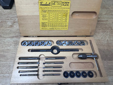 Vintage Threadwell SAE Screwplate M10 Tap Die Set Case Greensfield MA USA Nice picture