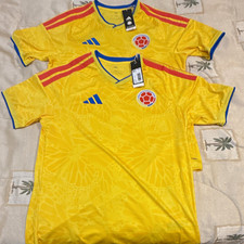 adidas Colombia National Team Soccer Jersey Yellow/Blue/Red Men’s L Licensed picture