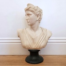 Vintage A. Santini Diana Artemis Bust Sculpture Italian Classical 19
