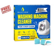 Bastion Washing Machine Cleaner, Deodorizer, & Descaler - 24 pack picture