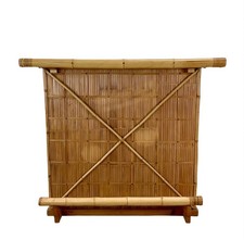 Vintage Bamboo Rattan Freestanding Dry Cocktail Bar picture