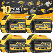 2/4Pack replace For DEWALT  20V/60V MAX 12.0Ah Lithium Battery DCB609-2 DCB612 picture