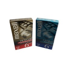 2 Maxell Videocassette HGX-Gold Premium High Grade GX-silver High quality T-120  picture