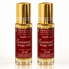 2 PACK 12ML ROLL-ON PERFUME BODY OIL - INSPIRED BY BACCARAT ROUGE 540 picture