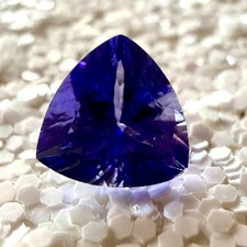 JTV 1.18 ct 7 mm Tanzanite Trillion Cut Loose Stone 30 year old RARE picture