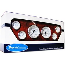 Faria KTF001 Chesapeake SS White Inboard 6 Gauge Set picture
