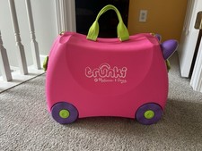 Made in USA Real Melissa & Doug Trunki Ride-on Kids Suitcase Trixie Girl Pink picture