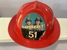 VTG 1975 Placo Toys Emergency Productions 51 Fire Department Plastic Kid Helmet picture