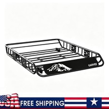 46''/54''/64'' Universal 200LBS Car Roof Rack Cargo Basket for Cars SUVs Trucks picture