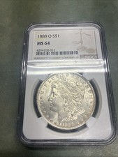 1888 O Morgan Silver Dollar $1 NGC MS 64 picture