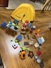 VTG Playmobil  Summer Fun Family Camping #5435 Set Accessories  Animals Tent &&& picture