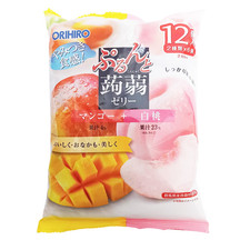 6 Packs Orihiro Mango Peach Jelly Fruit Pieces Delicious Healthy 240g ea NEW picture