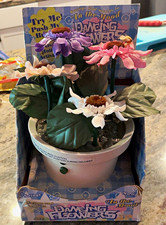 Vintage 1998 Gemmy Dancing Flowers In the Mood Musical Dancing Toy Works w/ Box picture