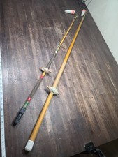 Vintage Handmade Fiberglass Cane Pol Hand Line Fishing Rod 1960s ?Asian? picture