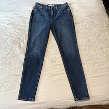 Madewell Women's Size 28 10” High Rise Skinny Blue Jeans Dark Wash picture