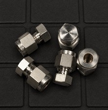 LOT OF 16  Swagelok Stainless Steel Cap Fittings, 1/4