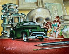 Out of Print Signed Keith WEESNER poster Knickknack Reverie 1950 Vintage Art picture
