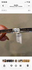 LAGOS bracelet 925 smoky topaz bangle bracelet sz m/l picture