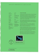 TWO 2006 SOUVENIR PAGES WITH FIRST DAY CANCELS $4.05 & $14.40 X-PLANE picture