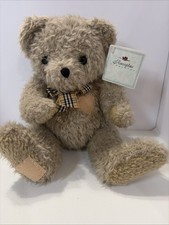 Russplus Treasures Teddy Bear Plush w/ Tag Plaid Bow Collectible Russ picture