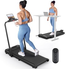 THERUN Walking Pad Treadmill with Handlebar Under Desk Folding Walking Machine picture