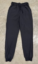 Lululemon On The Fly Jogger Pants Women's 4 Black Black High Rise Athletic EUC picture