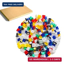 200 Pcs Mixed Auto Car Nylon License Plate Screw Inserts Nylon Grommet Nut Assor picture