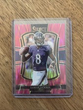 2025 Panini Select Lamar Jackson Premier Level Pink #160 picture