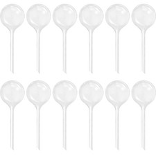 Cmaqpw 12 PCS Large Plastic Self-Watering Bulbs,Clear Watering Clear picture