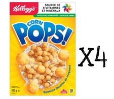 4 Boxes Kellogg's Corn Pops Cereal 300g 11oz From Canada Fresh picture