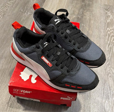 PUMA SoftFoam+ Comfort Men’s Low Top Lace-Up Sneakers Black/Red 373117-05 picture