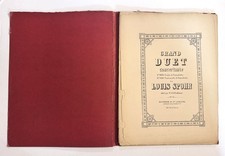 Antique Open Score of The Grand Duet Concertante (Op. 112) by Louis Spohr picture