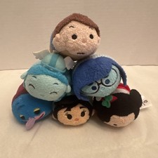 Disney Discon. Tsum Tsum  Lot Of 6 Characters From Diff Movies See Pics & Store picture