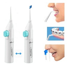 2X Portable Water Flosser Manual Oral Irrigator With Nasal Wash Tip picture