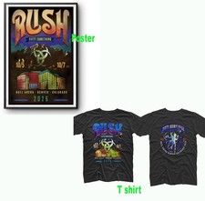 RUSH Fifty Something Tour 2026 Oct 5 & 7 Ball Arena Denver CO T-Shirt Or Poster picture