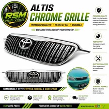 Fits to Corolla 03-08 Altis Edition Grill JDM Chrome / Black picture