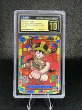 2025 ONE PIECE JAPANESE ONE PIECE DAY '25 #P-100 MONKEY D. LUFFY CGC 10 PRISTINE picture