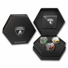 2025 Italy Excellence: Lamborghini 3-Coin .925 Silver Set picture