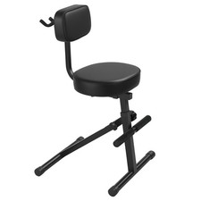 Adjustable Guitar Stool - Musician Chair Drum Throne with Backrest for Guitarist picture